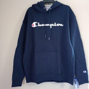 NWT Champion Navy Blue Hooded Sweatshirt Size XL